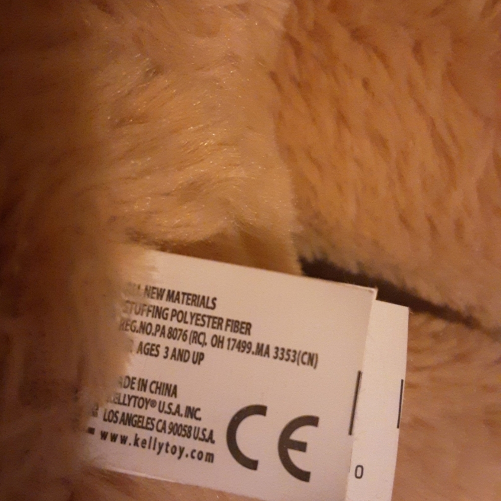 HP!🥳Kelly Toy EUC Plush Teddy Bear Red Ribbon bow Plushie Toy Stuffed Animal - Picture 3 of 3
